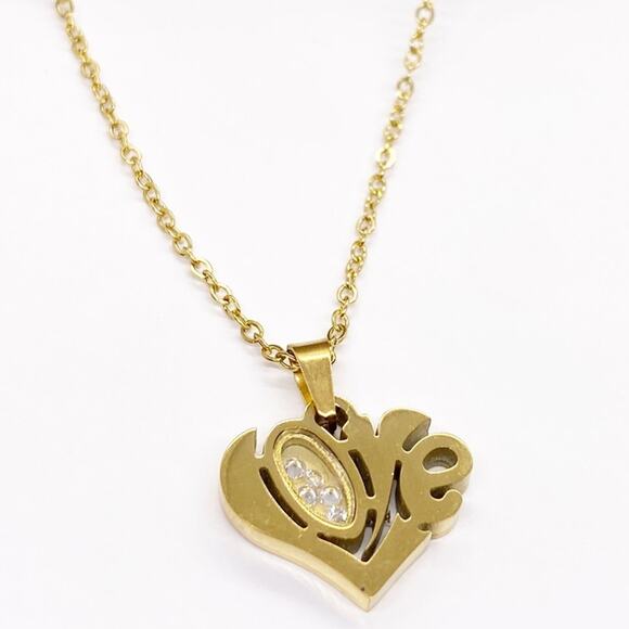 NEW Script Love Shaker Necklace - Picture 3 of 12